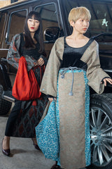 大島紬セットアップ「紬」世界に１つの着物服