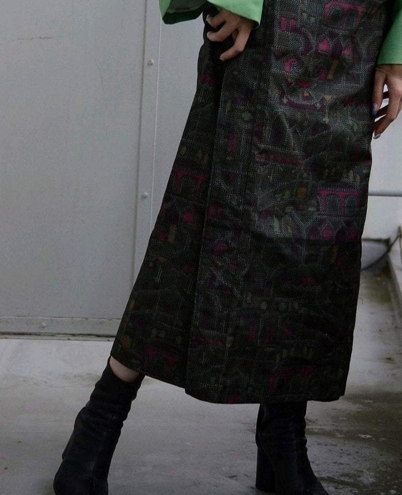 first-come-first-served basis. Kimono long sleeve  and wrap skirt set「紬Tumugi」