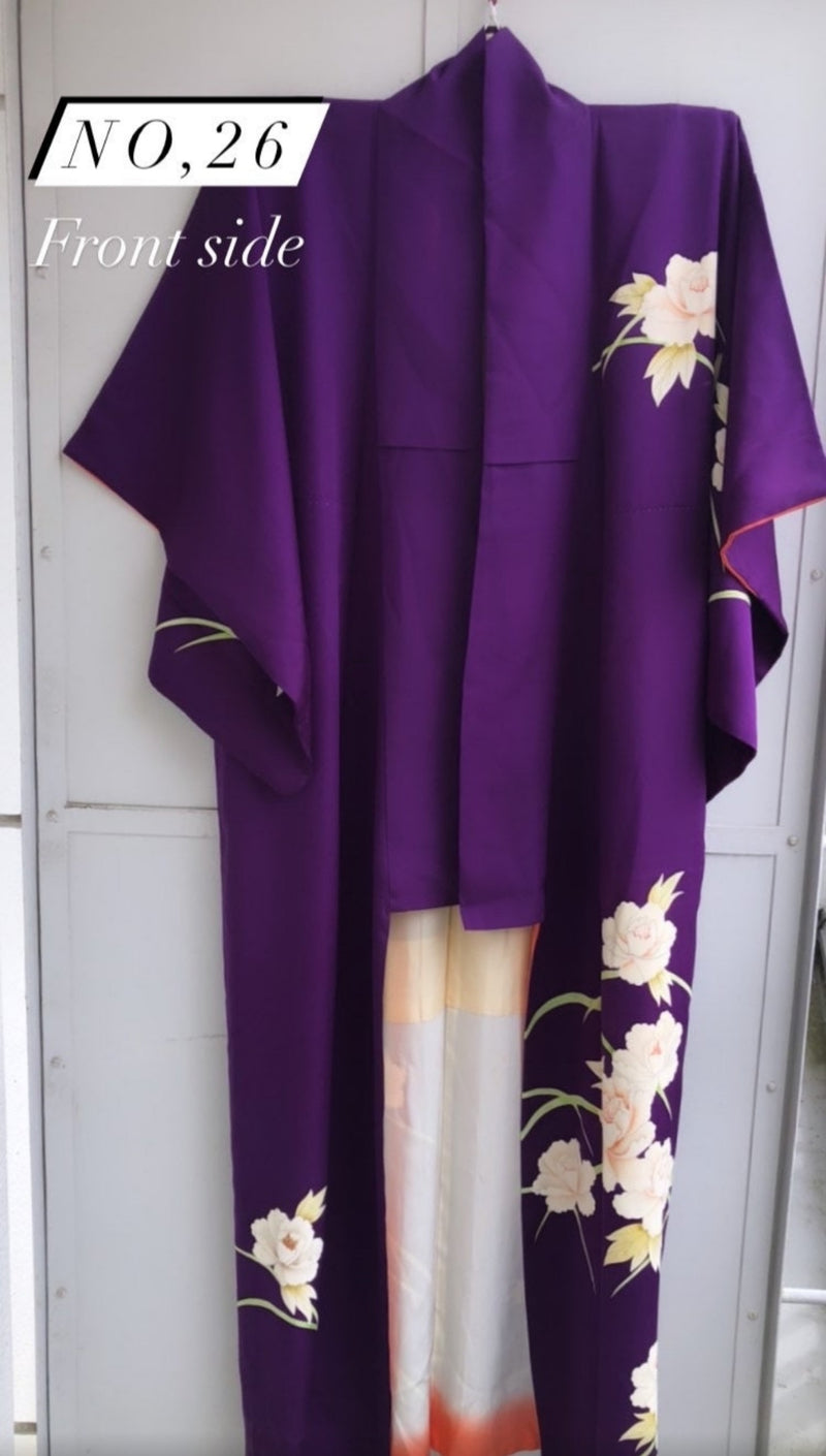 (МTО)kimono open Front Sleeveless Coat 「華Hana」